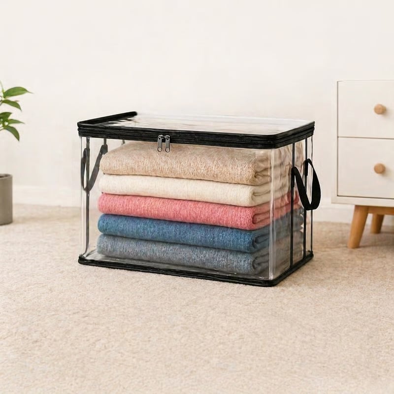 🎁 Mother's Day Sale 49% OFF📦Large Heavy-Duty Thick Plastic Clear Storage Bag for Clothes, Moving & Storage
